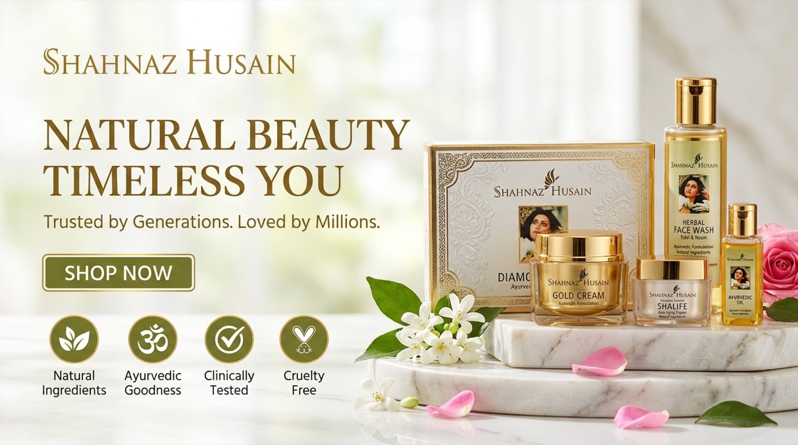 Shahnaz Husain Natural Beauty Timeless You - Trusted by Generations