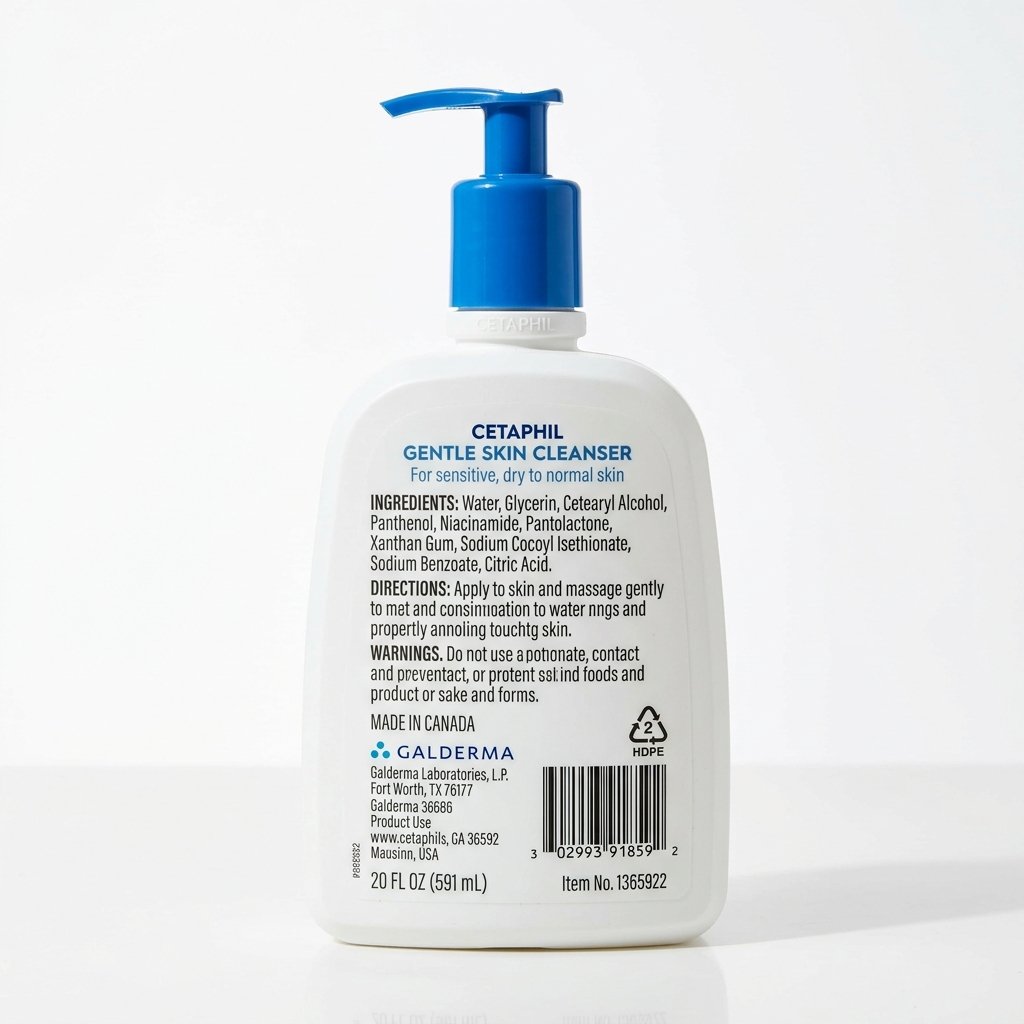 Cetaphil Clean Back Label