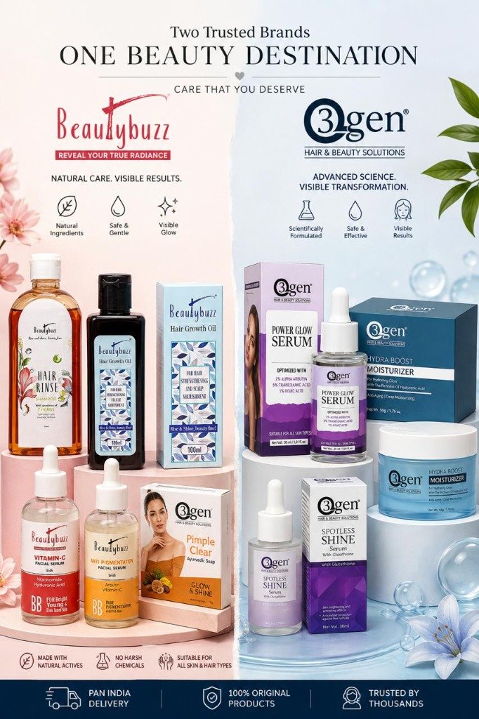 Beautybuzz & O3gen - Hair Growth Oil, Serums & Moisturizers