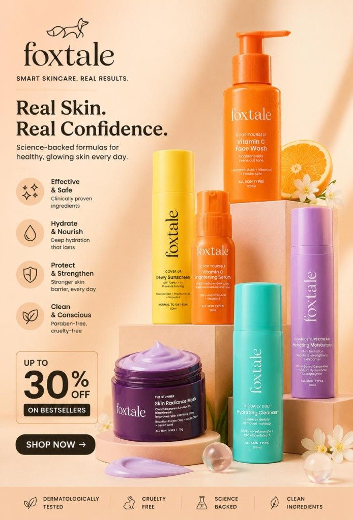Foxtale Skincare - Real Skin. Real Confidence. Up to 30% Off